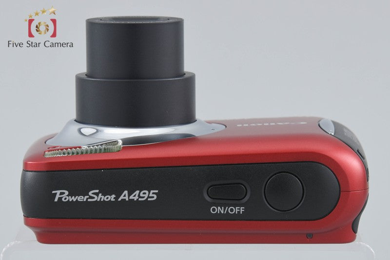 中古】Canon キヤノン PowerShot A495 レッド コンパクトデジタル