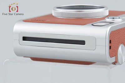【中古】FUJIFILM 富士フイルム instax Mini Evo ブラウン インスタントカメラ 元箱付き