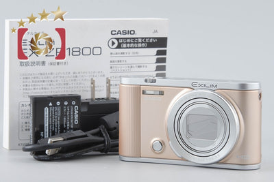 【中古】Casio カシオ HIGH SPEED EXILIM EX-ZR1800 ゴールド コンパクトデジタルカメラ