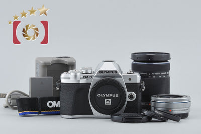 【中古】OLYMPUS オリンパス OM-D E-M10 Mark III EZ ダブルズームキット シルバー シャッター回数僅少