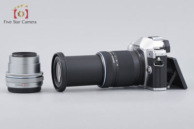 【中古】OLYMPUS オリンパス OM-D E-M10 Mark III EZ ダブルズームキット シルバー シャッター回数僅少
