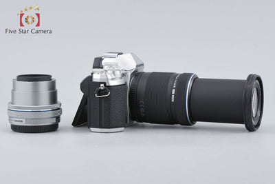 【中古】OLYMPUS オリンパス OM-D E-M10 Mark III EZ ダブルズームキット シルバー シャッター回数僅少
