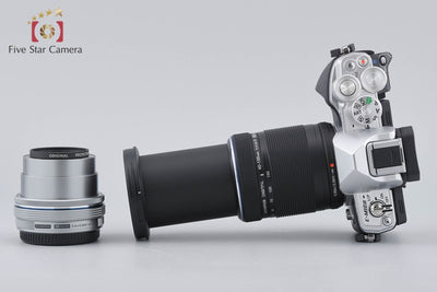 【中古】OLYMPUS オリンパス OM-D E-M10 Mark III EZ ダブルズームキット シルバー シャッター回数僅少