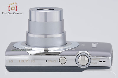 【中古】Canon キヤノン IXY 130 グレー コンパクトデジタルカメラ 元箱付き