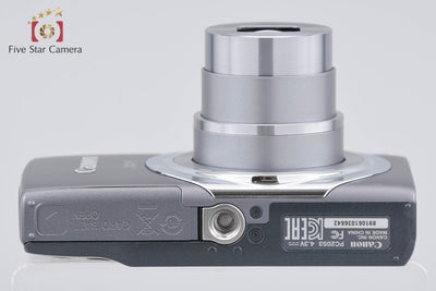 【中古】Canon キヤノン IXY 130 グレー コンパクトデジタルカメラ 元箱付き