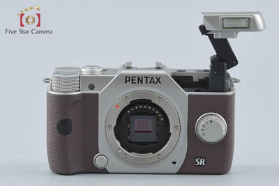 【中古】PENTAX ペンタックス Q10 シルバーブラウン + SMC 15-45mm f/2.8 ED IF 06 TELEPHOTO ZOOM シャッター回数僅少