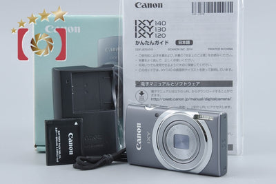 【中古】Canon キヤノン IXY 130 グレー コンパクトデジタルカメラ 元箱付き