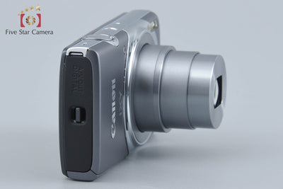 【中古】Canon キヤノン IXY 130 グレー コンパクトデジタルカメラ 元箱付き