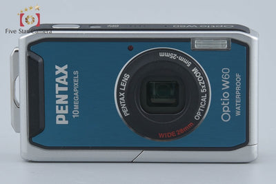 【中古】PENTAX ペンタックス Optio W60 オーシャンブルー コンパクトデジタルカメラ