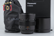 【開封未使用品】Panasonic パナソニック LUMIX LEICA DG NOCTICRON 42.5mm f/1.2 ASPH. O.I.S H-NS043