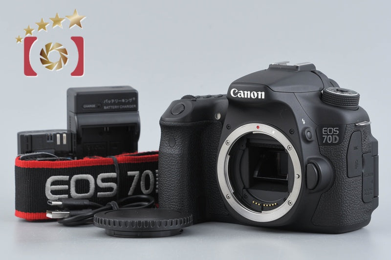 【中古】Canon キヤノン EOS 70D デジタル一眼レフカメラ シャッター回数僅少