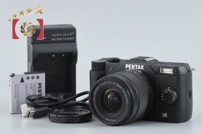 【中古】PENTAX ペンタックス Q7 ズームレンズキット ブラック シャッター回数僅少