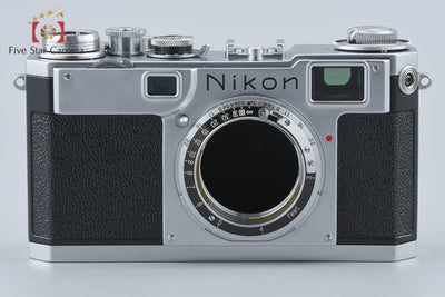 【中古】Nikon ニコン S2 後期 黒ダイヤル レンジファインダーフィルムカメラ