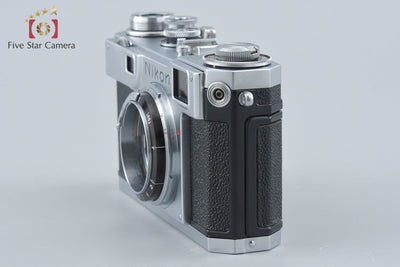 【中古】Nikon ニコン S2 後期 黒ダイヤル レンジファインダーフィルムカメラ