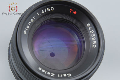 【中古】CONTAX コンタックス Carl Zeiss Planar 50mm f/1.4 T* AEJ
