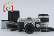 【中古】PENTAX ペンタックス Q10 ダブルズームレンズキット シルバー シャッター回数僅少