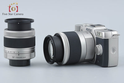 【中古】PENTAX ペンタックス Q10 ダブルズームレンズキット シルバー シャッター回数僅少