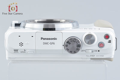 【中古】Panasonic パナソニック LUMIX DMC-GF6 ホワイト ミラーレス一眼カメラ シャッター回数僅少