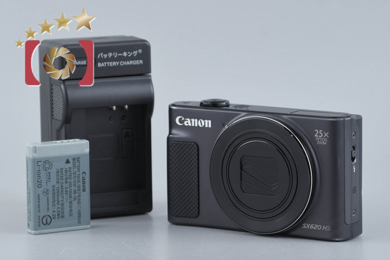 【中古】Canon キヤノン PowerShot SX620 HS ブラック コンパクトデジタルカメラ
