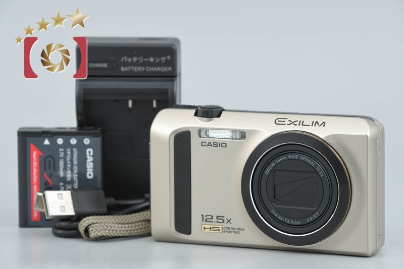 中古】CASIO カシオ HIGH SPEED EXILIM EX-ZR300 ゴールド コンパクト