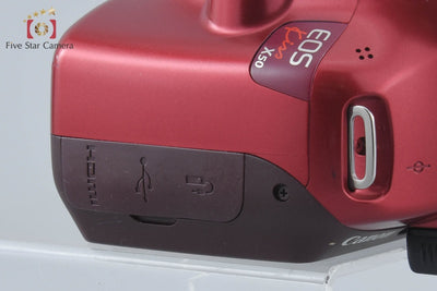 【中古】Canon キヤノン EOS Kiss X50 レッド デジタル一眼レフカメラ
