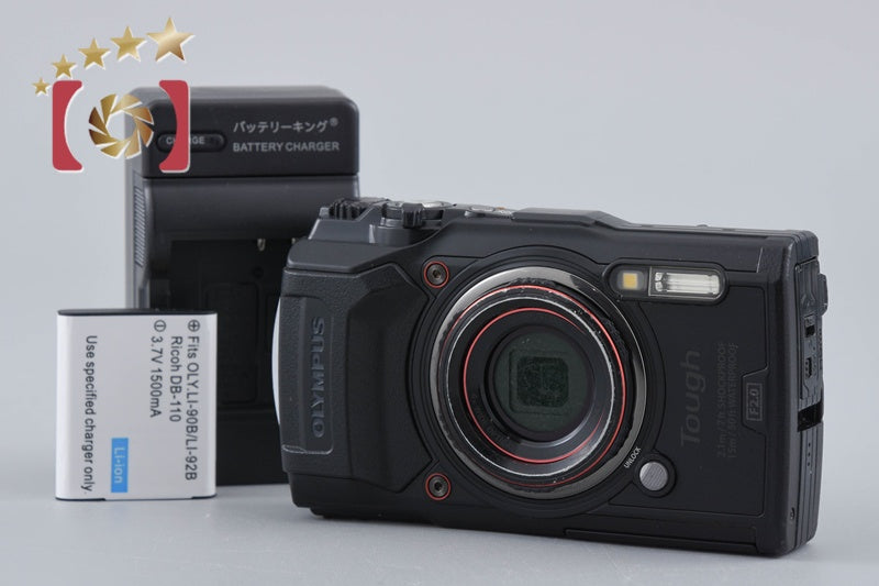【中古】OLYMPUS オリンパス TOUGH TG-6 工一郎 ブラック 工事現場用 コンパクトデジタルカメラ
