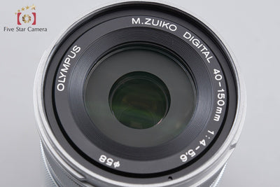 【中古】OLYMPUS オリンパス M.ZUIKO DIGITAL ED 40-150mm f/4-5.6 R シルバー