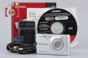 【中古】Casio カシオ EXILIM EX-Z150 シルバー コンパクトデジタルカメラ 元箱付き