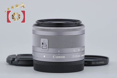 【中古】Canon キヤノン EF-M 15-45mm f/3.5-6.3 IS STM シルバー