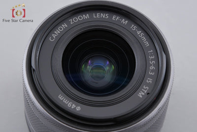 【中古】Canon キヤノン EF-M 15-45mm f/3.5-6.3 IS STM シルバー