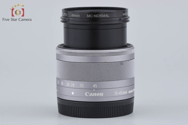 中古】Canon キヤノン EF-M 15-45mm f/3.5-6.3 IS STM シルバー – Five