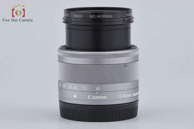 【中古】Canon キヤノン EF-M 15-45mm f/3.5-6.3 IS STM シルバー