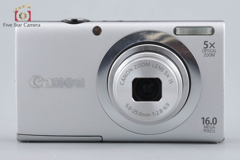 中古】Canon キヤノン PowerShot A2400 IS シルバー コンパクト