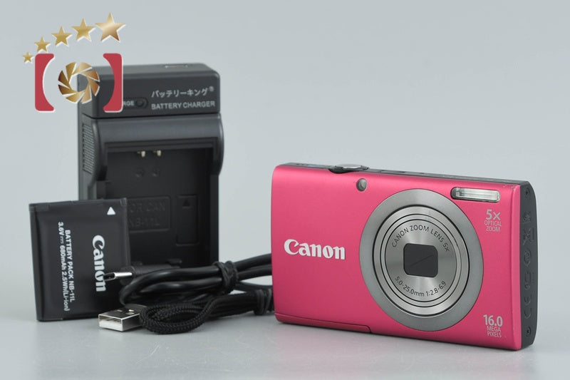 【中古】Canon キヤノン PowerShot A2300 レッド コンパクトデジタルカメラ