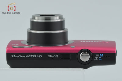 【中古】Canon キヤノン PowerShot A2300 レッド コンパクトデジタルカメラ