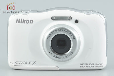 【中古】Nikon ニコン COOLPIX S33 ホワイト コンパクトデジタルカメラ