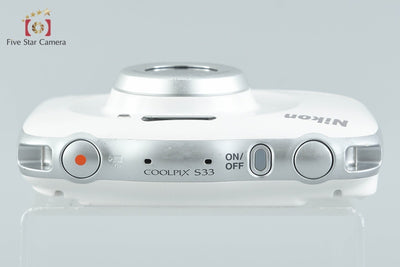 【中古】Nikon ニコン COOLPIX S33 ホワイト コンパクトデジタルカメラ