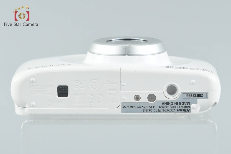 中古】Nikon ニコン COOLPIX S33 ホワイト コンパクトデジタルカメラ
