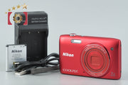 【中古】Nikon ニコン COOLPIX S3400 レッド コンパクトデジタルカメラ