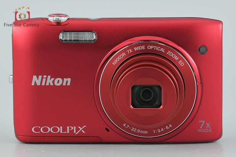 中古】Nikon ニコン COOLPIX S3400 レッド コンパクトデジタルカメラ