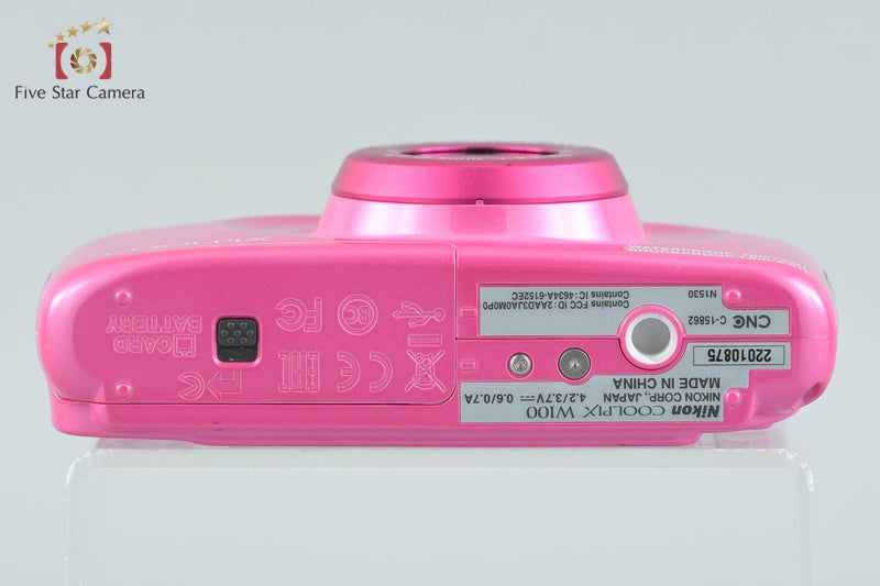 中古】Nikon ニコン COOLPIX W100 ピンク コンパクトデジタルカメラ