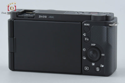 【中古】SONY ソニー α VLOGCAM ZV-E10 ダブルズームレンズキット ブラック シャッター回数僅少 元箱付き