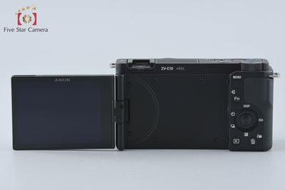 【中古】SONY ソニー α VLOGCAM ZV-E10 ダブルズームレンズキット ブラック シャッター回数僅少 元箱付き
