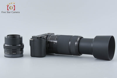 【中古】SONY ソニー α VLOGCAM ZV-E10 ダブルズームレンズキット ブラック シャッター回数僅少 元箱付き