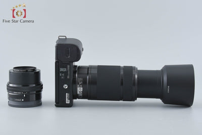 【中古】SONY ソニー α VLOGCAM ZV-E10 ダブルズームレンズキット ブラック シャッター回数僅少 元箱付き