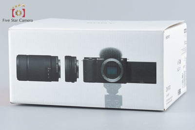 【中古】SONY ソニー α VLOGCAM ZV-E10 ダブルズームレンズキット ブラック シャッター回数僅少 元箱付き