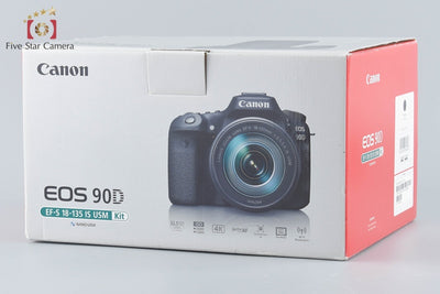 【中古】Canon キヤノン EOS 90D EF-S 18-135mm IS USM レンズキット 元箱付き