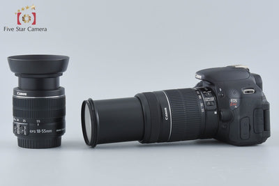 【中古】Canon キヤノン EOS Kiss X5 ダブルズームレンズキット シャッター回数僅少 元箱付き