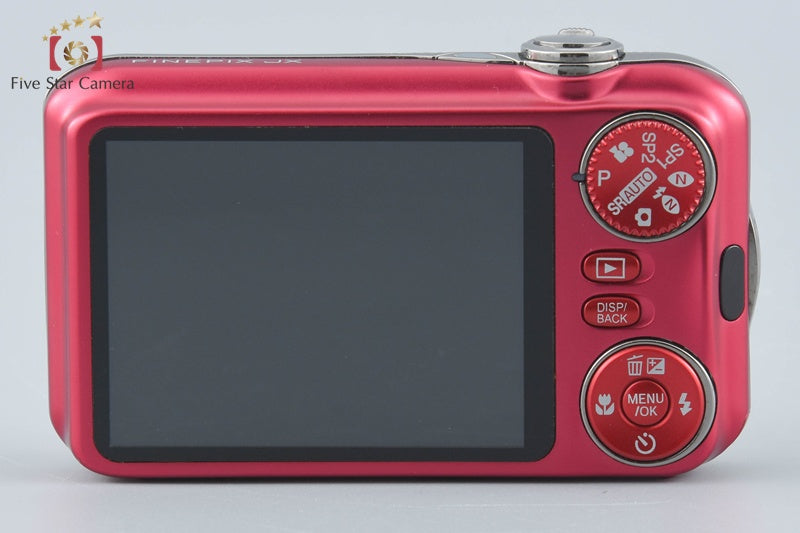中古】FUJIFILM 富士フイルム FINEPIX JX400 レッド コンパクト
