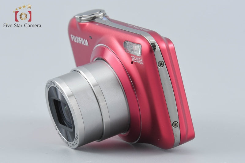 中古】FUJIFILM 富士フイルム FINEPIX JX400 レッド コンパクト